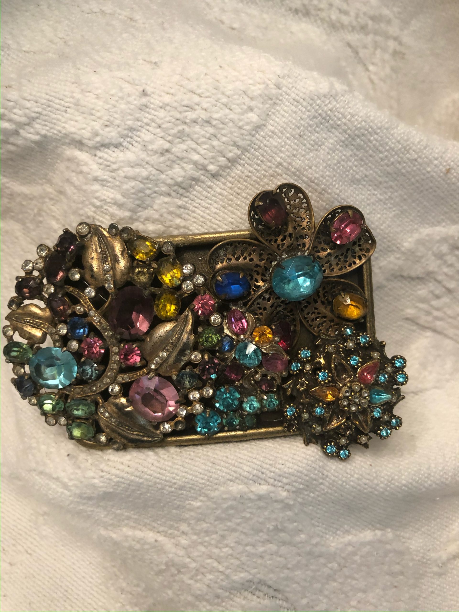 Colorful Rhinestones Buckle Tami Loves Vintage 